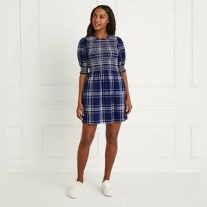Hill House Vivi Navy Spring Plaid Medium NWT